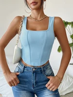 T-shirt chic et sexy pour femme et fille, haut d'été simple et décontracté 4