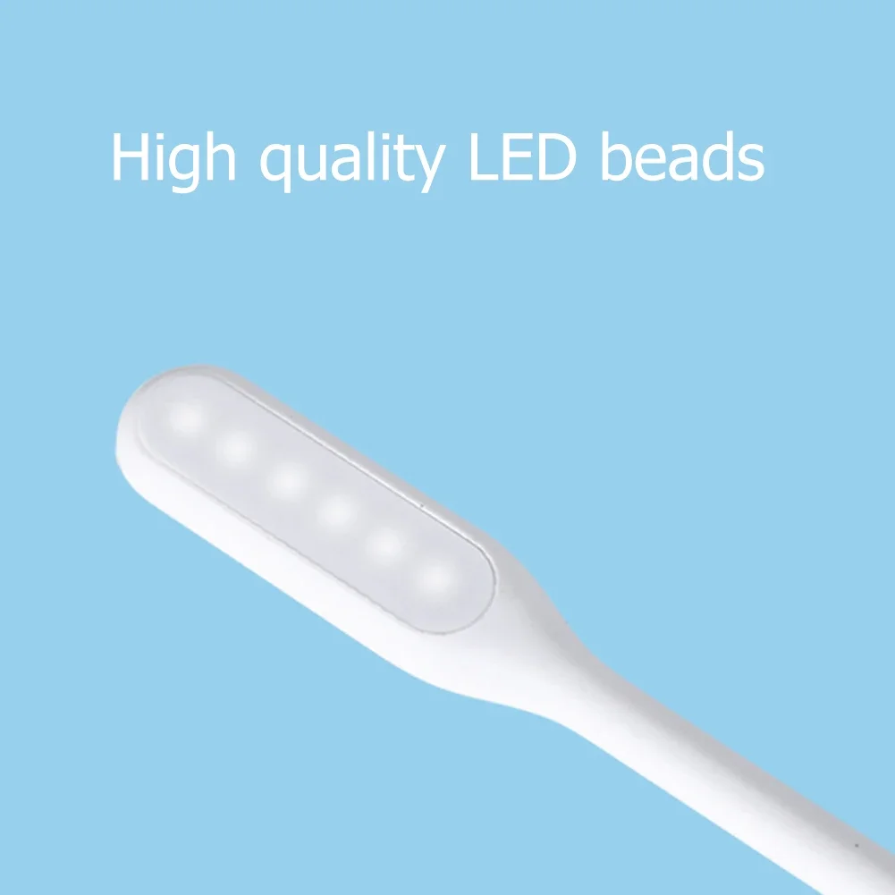 Led Light USB LED Book Light Flexible Portable Night Gooseneck Compatible For Power Bank Laptop Notebook