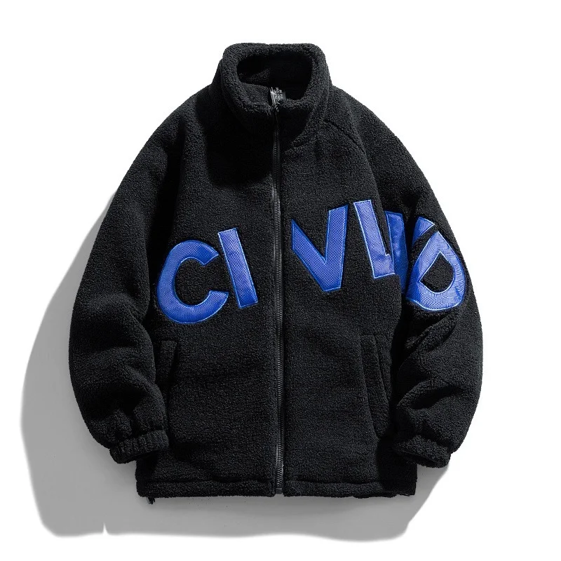 Couple's Grain Fleece Jacket 2022 New Imitation Lamb Wool Winter Jacket Men's Japanese Fashion Warm and Thick Cotton Coat