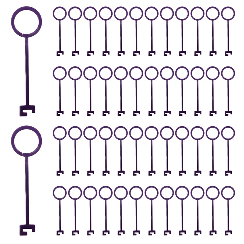 

50Pcs Target Hanger Target Hook Clip Gong ABS Target Hanging Pipe Target Holders DIY Assembly Stand Kit Easy To Use