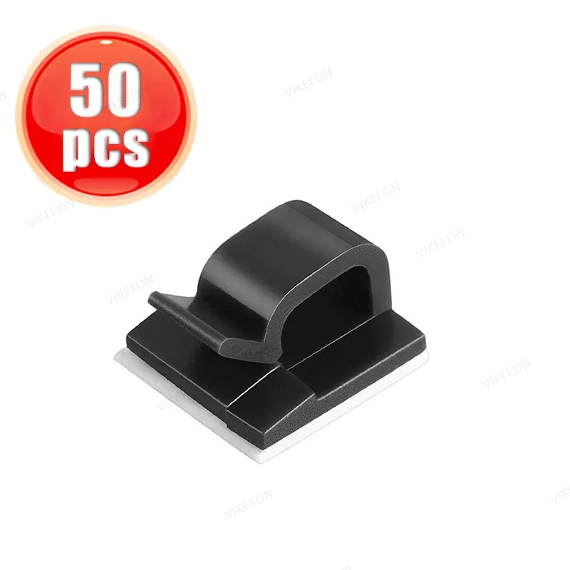 Cable Organizer Phone Cable Organizer Clips Transparent Wire Manager Cord Holder USB Type C Charging Data Line Bobbin Winder Wall Mounted Hook