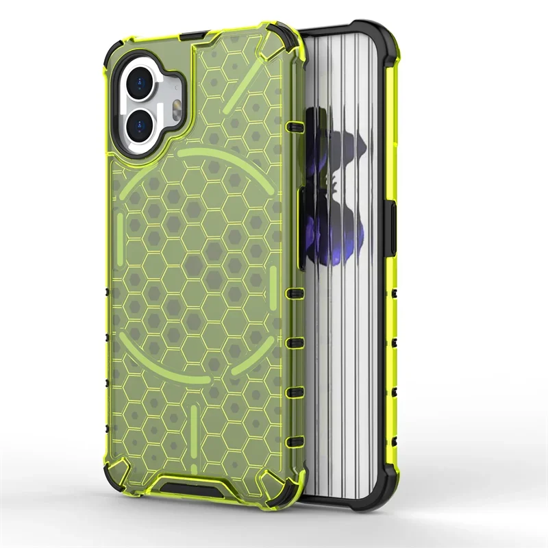 Luxury Transparent Shockproof Armor Case with Hard PC Back Cover