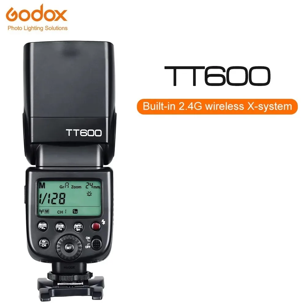 Godox TT600 TT600-S 2.4G Wireless GN60 Master/Slave Camera Flash Speedlite for Canon Nikon Sony Pentax Olympus Fuji Lumix