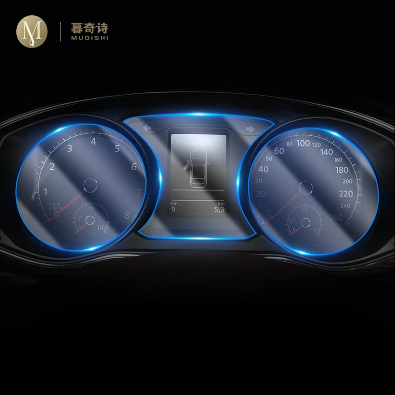 폭스바겐 파사트 2016-2018 자동차 인테리어 계기판 멤브레인 TPU LCD 화면 보호기, 스크래치 방지 장식 필름