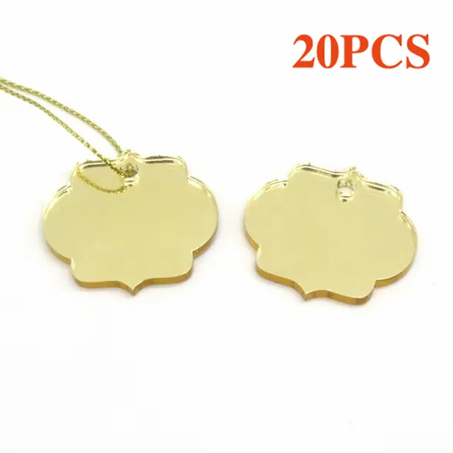 20/50/100 יחידות תגי אקריליק מותאמים אישית שם מותאם אישית תג חריטה לטקס הטבילה של התינוק תג קישוט לחתונה מסיבת יומולדת מתנות