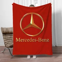 Children's Blanket King Size M--Benz Hairy Blankets for Bed Blankets Characters Interior for Home Fluffy Plaid Luxury Bedding 1