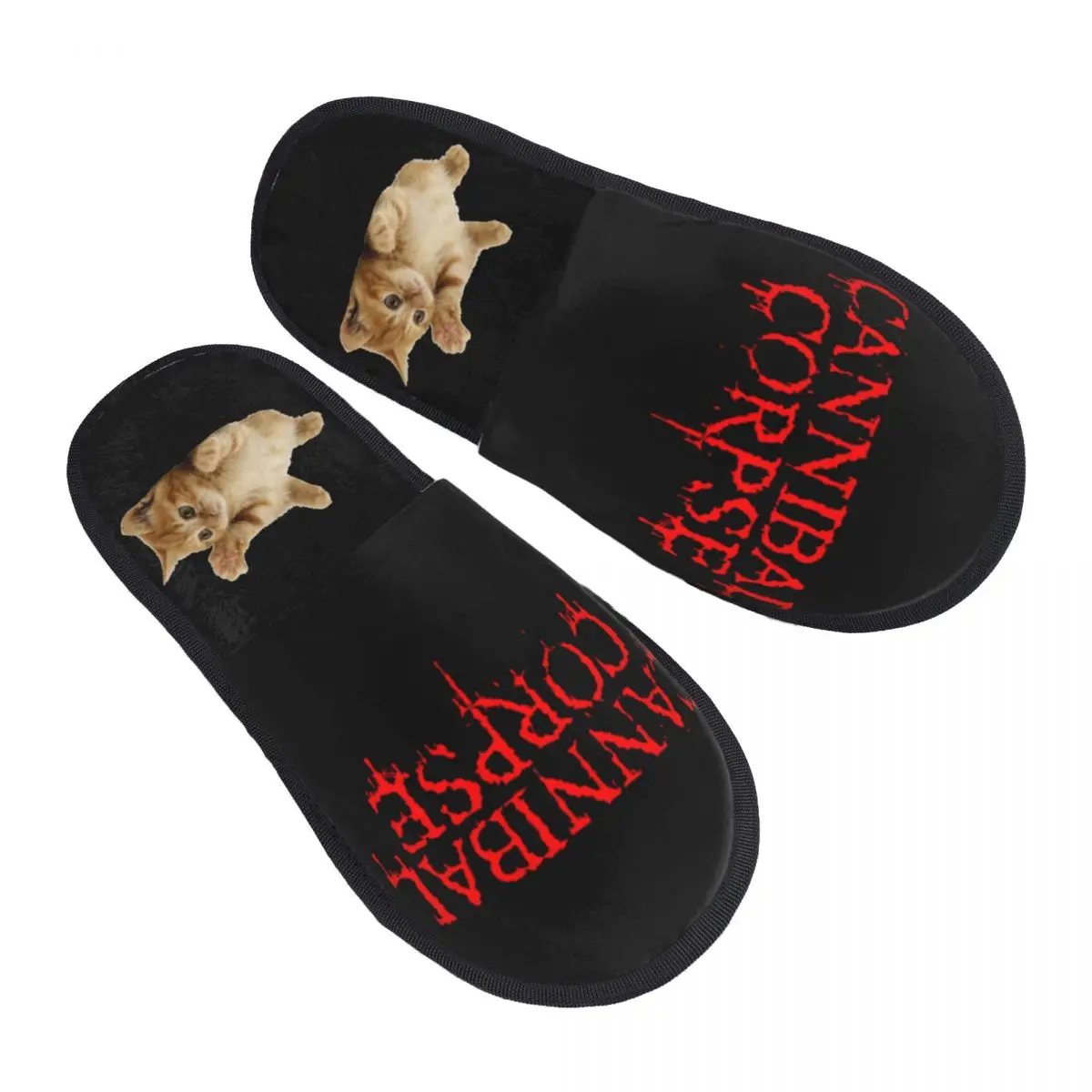 

Cannibal Corpse Slippers Anti-skid Soft Household Fur Slides Slippers Bedroom