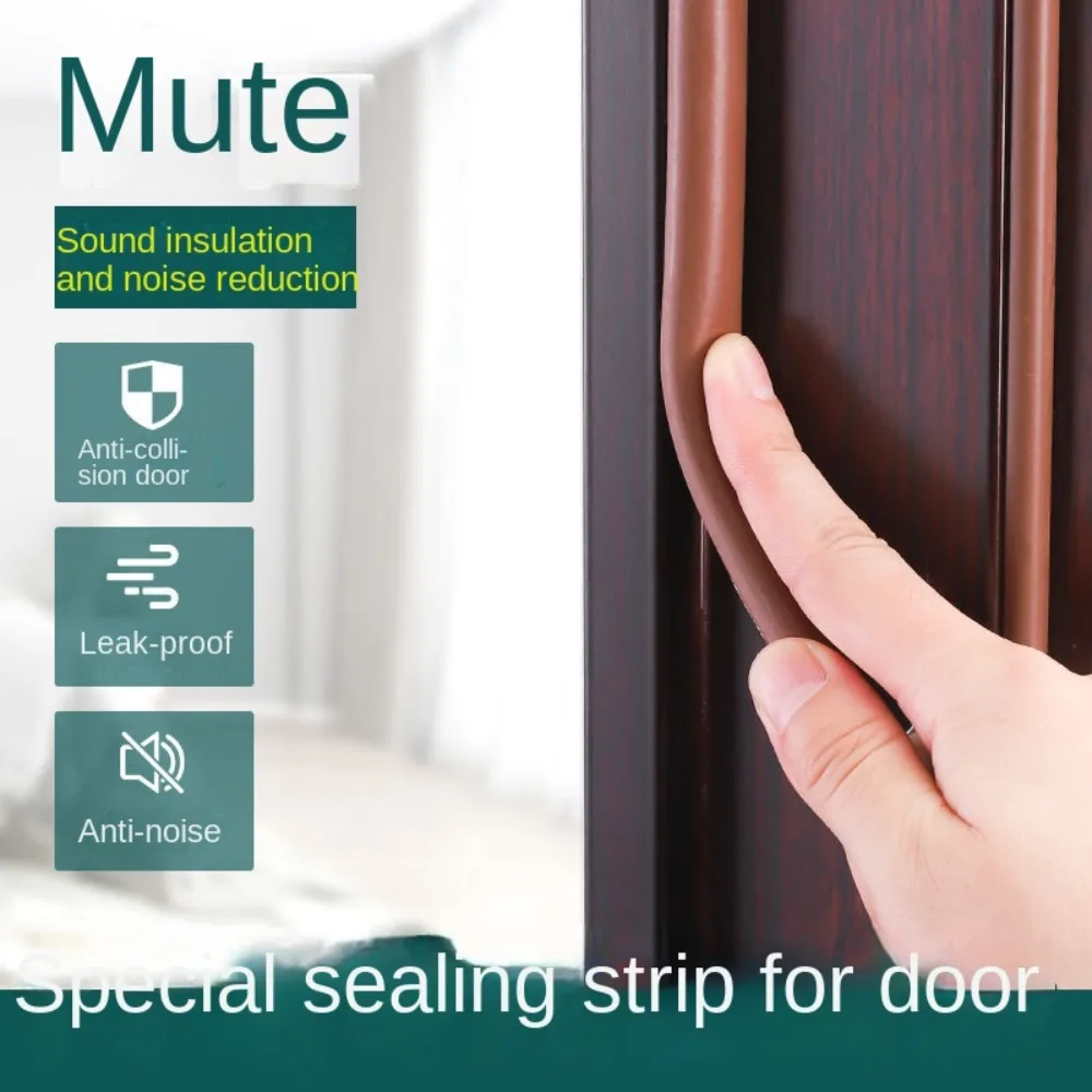 Description Picture 4 of itemNew Silicone Rubber Door Seal Strip 6Meters Flexible Seal Stopper Windproof D/E/I Type Weatherstrip Window