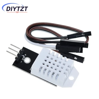 DIYTZT 1/5PCS DHT22 Digital Temperature and Humidity Sensor AM2302 Module+PCB with Cable For Arduino 1