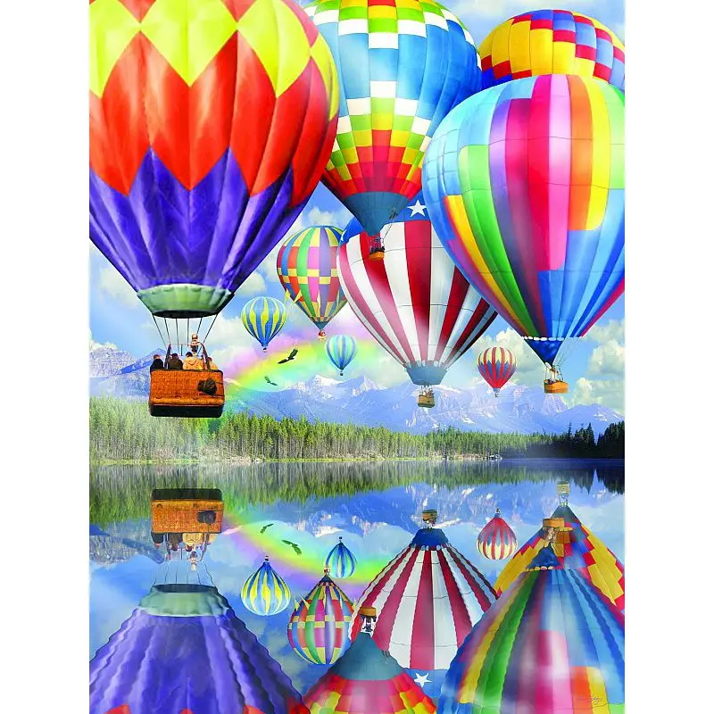 

GATYZTORY Acrylic Picture Frame Painting By Numbers For Adults Hot Air Balloon Coloring By Numbers Diy Gift Home Decors Paintin