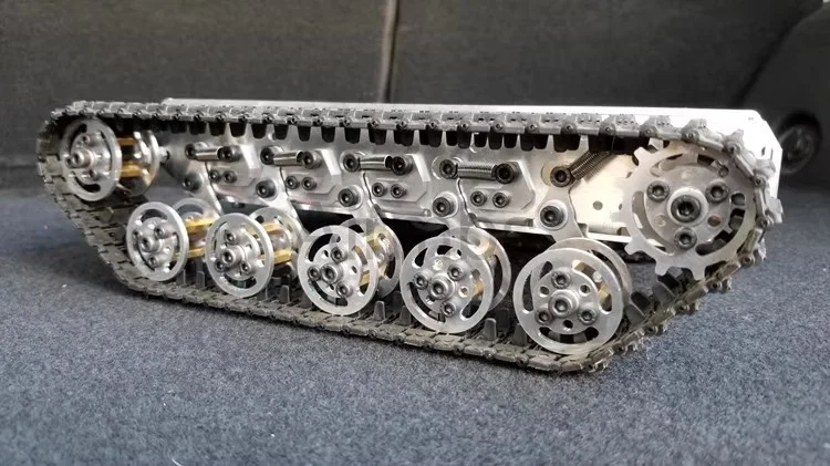 아두이노 STM32 ROS 로봇카 암 플랫폼 스타터 키트용 2WD 메탈 쇼크 업소버 탱크 트랙 섀시와 캐터필러 DC 모터