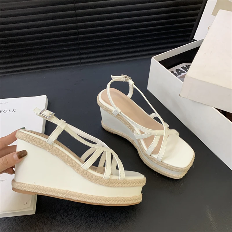 

ZOOKERLIN Women Sandals Lightweight Wedges Shoes For Women Summer Slippers Platform High Heels Sandalias De Mujer Casual Slides