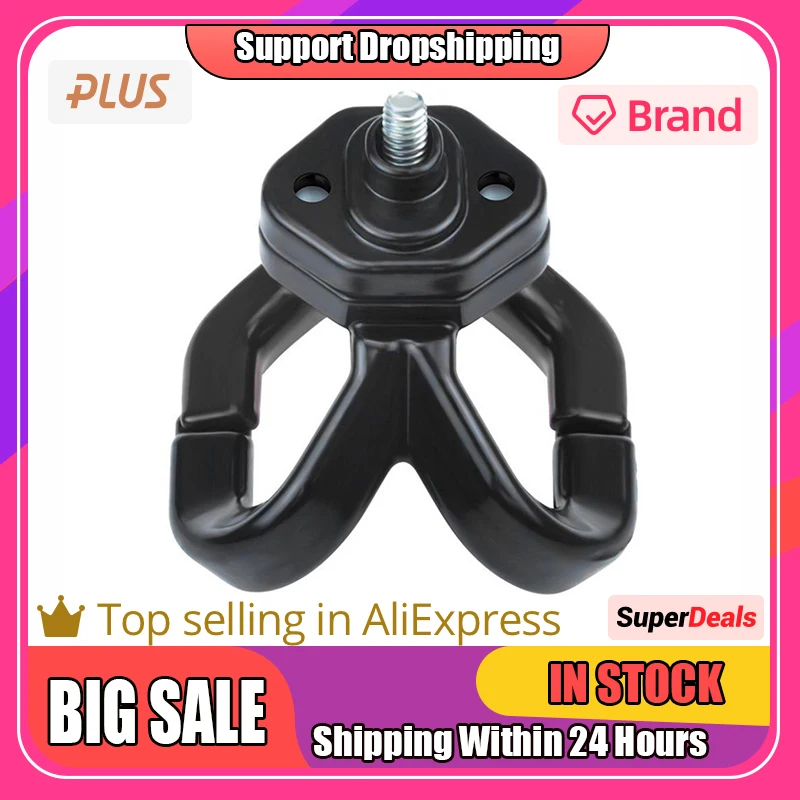 Universal Motorcycle Hook Luggage Bag Hanger Helmet Claw Double Bottle