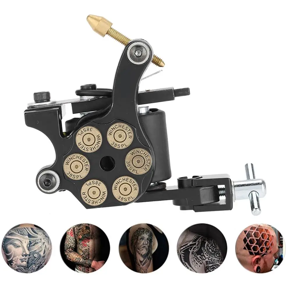 New 7Type Profession Alloy Warps Coil Manual Tattoo Machine Rotary Liner Shader Permanent Makeup Tattoo Gun Microblading Machine