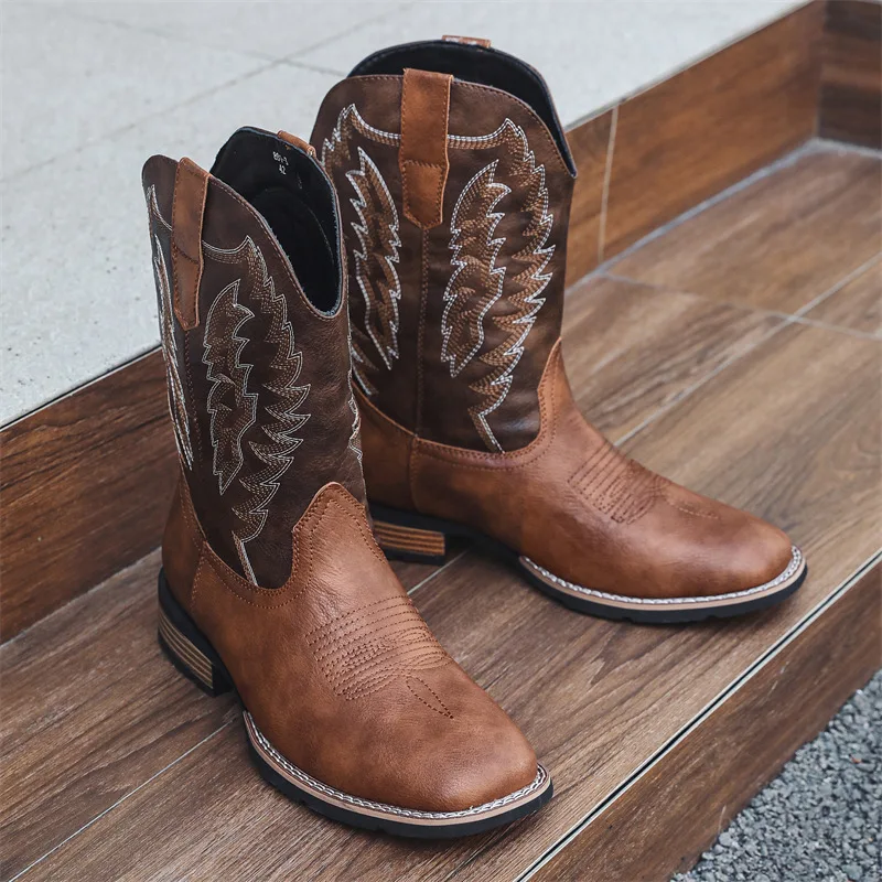 Retro Embroidered Western Cowboy Boots 1