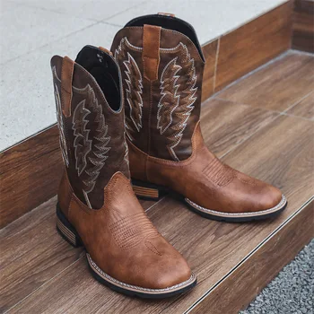 Retro Embroidered Western Cowboy Boots 1