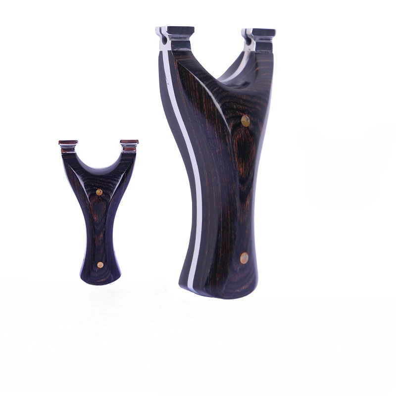 

High Quality Titanium Steel Slingshot Solid Wood Patch Catapult Set Hunting Bow Professional Outdoor Shooting Sports Accessories