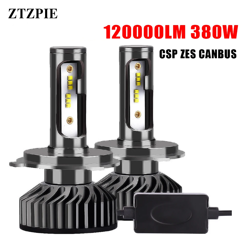 

Светодиодные фары ZTZPIE F2 6000K 120000LM 9005 HB3 H1 H4 H3 H7 H11 9006 HB4 9004 380 Вт Canbus светодиодные лампочки ZES Автомобильные противотуманные фары