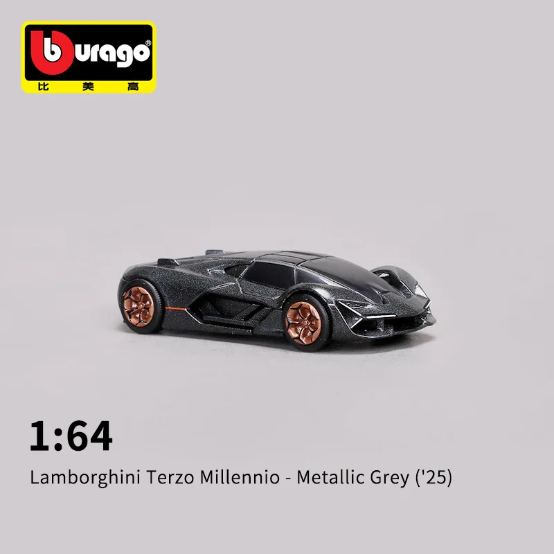 재고 있음 Bburago 1:64 페라리 250 Gto 람보르기니 3000 Lpi 800-4 복제 합금 자동차 모델 맞춤형 어린이 장난감 선물 컬렉션