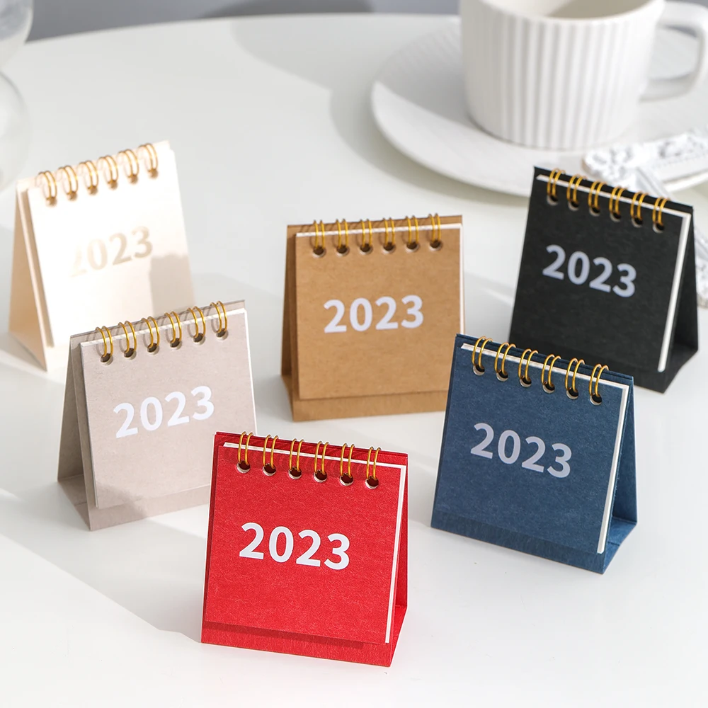 Tanio 2023 stół Retro kalendarz kreatywny prosty Planner codzienny kalendarz