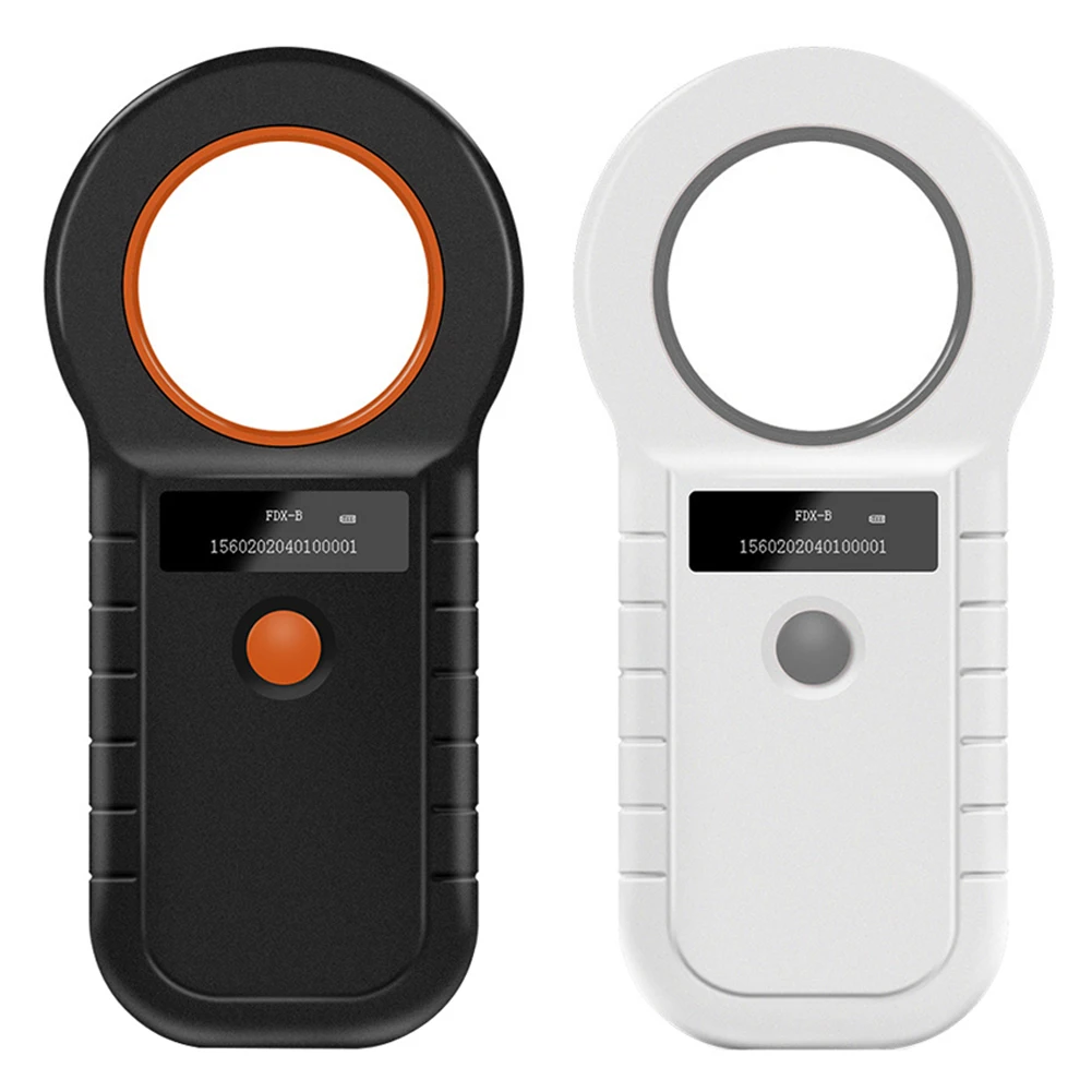 Pet Microchip Scanner 134.2kHz 125kHz Chip Transponder with Stable OLED Display Animal Tag Reader for ISO 11784/11785 FDX-B EMID