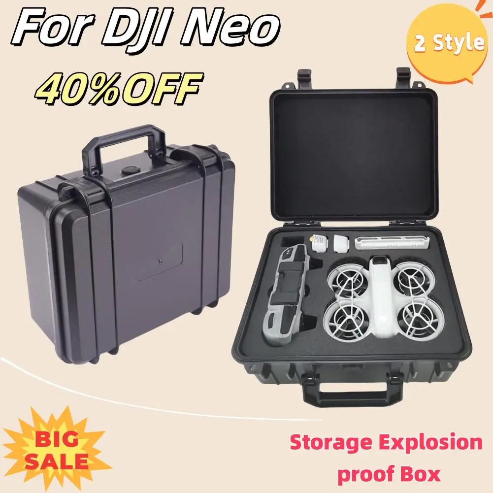 For DJI Neo Storage Explosion Proof Box Waterproof Outdoor Aerial Drone Accessories Safety Box Protection For DJI Neo Carry