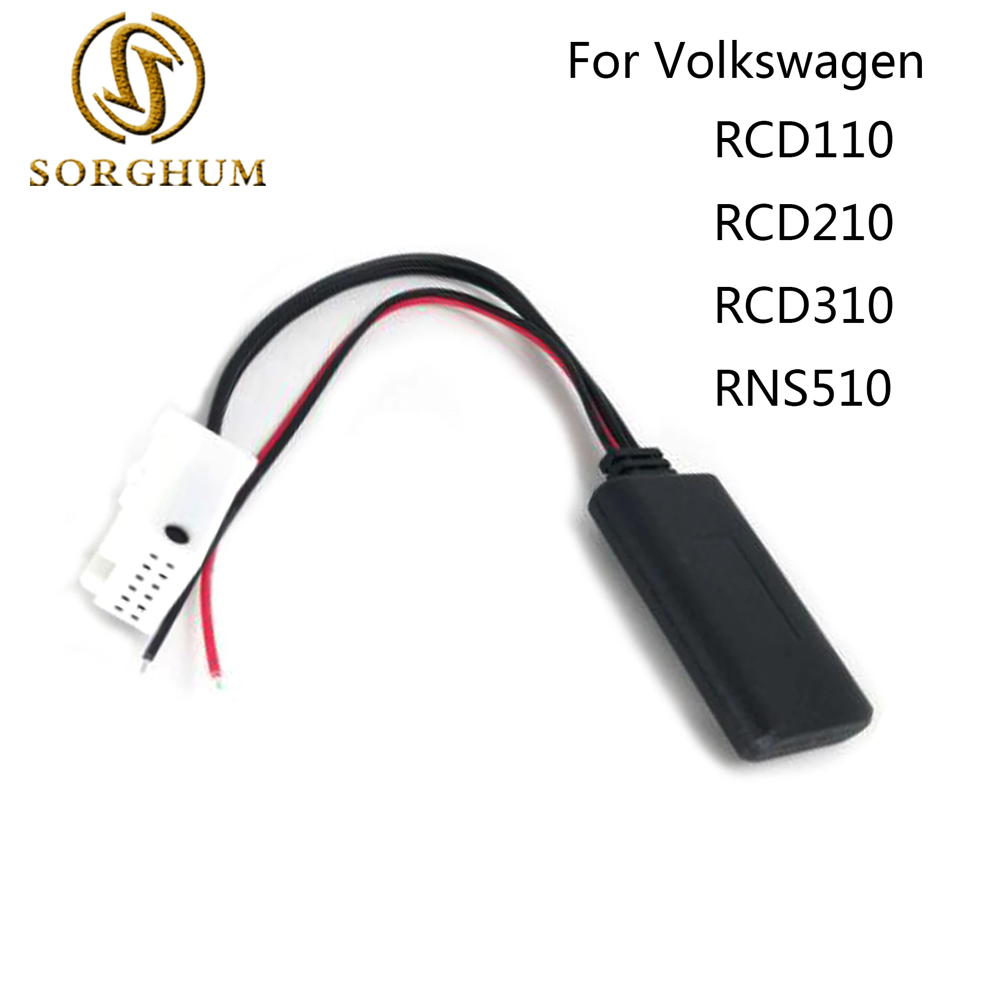 Sorgo Radio Aux Adapter Bluetooth Mp3 Audio Harness Per Volkswagen Radio Rcd110 Rcd210 Rcd310 Rcd510 Rns510