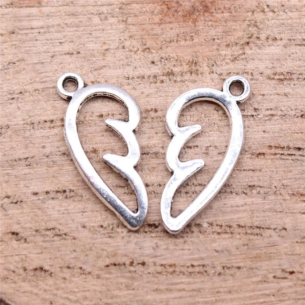 40pcs Angel Wing Charms for Jewelry Making Alloy Pendant