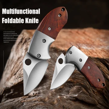 Mini coltello pieghevole in acciaio inossidabile Coltello tascabile portatile per uso domestico Coltello piccolo multifunzionale Coltelli da frutta Utensile da cucina 1