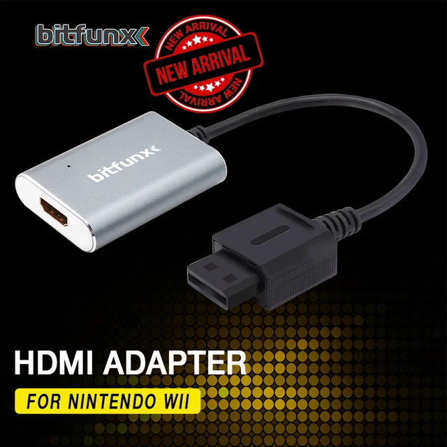Bitfunx-Nintendo Wii用HDMIコンバーターアダプター,レトロ
