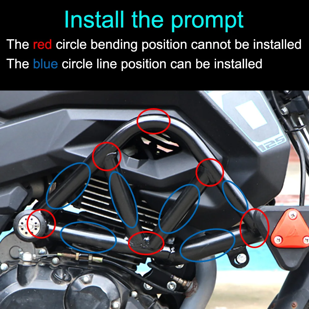Motorcycle Engine Guard Decorative Crash Bar - Falling Protection System