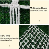 Triangle Hanging Mesh Storage Basket Boho Plush Toy Hammock Cotton Tassel Wall Net Bedroom Living Room 5