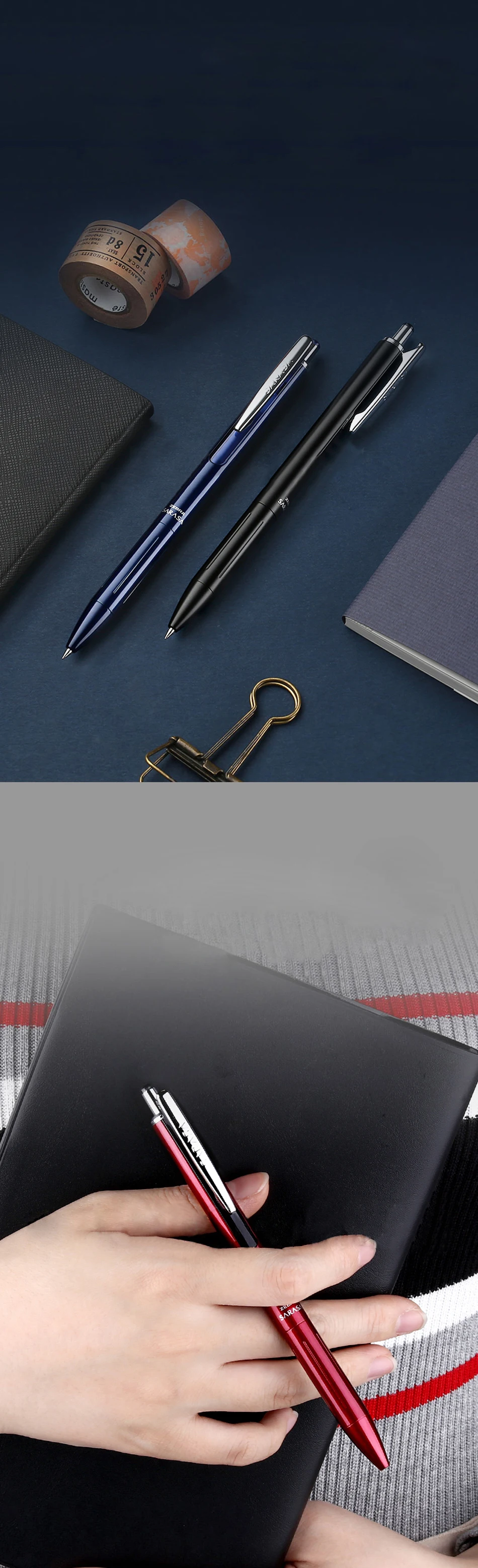 筆記具 mjerry56 Japan ZEBRA Metal Gel Pen 0.5mm Quick-drying Low Center of