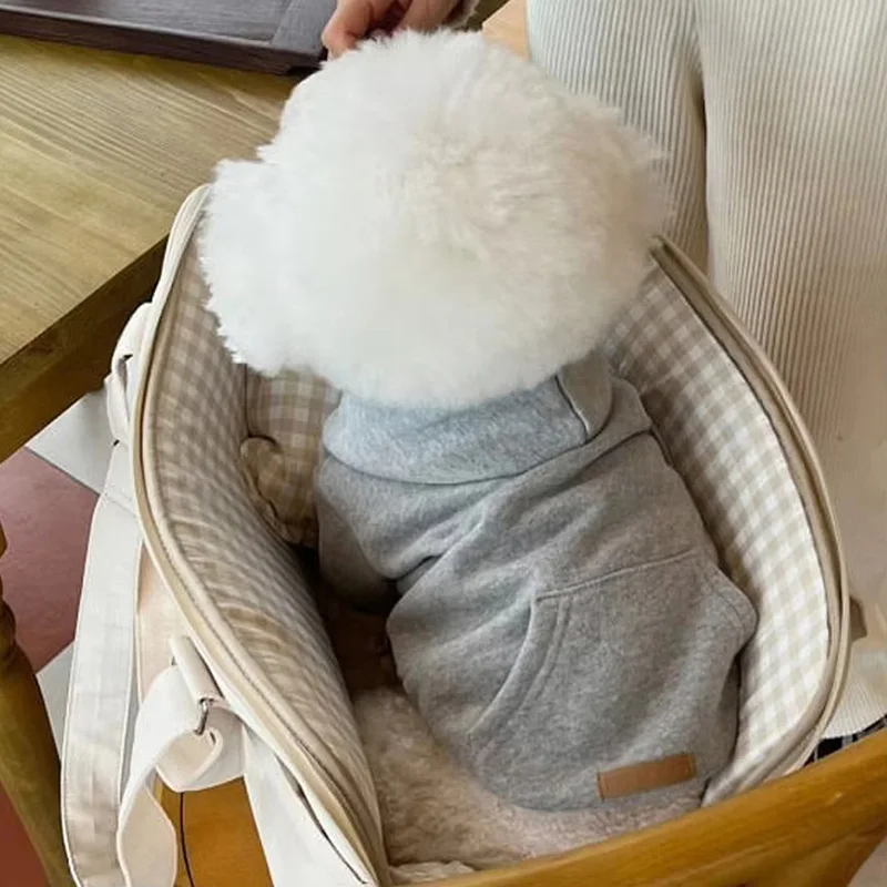 Fleece Dog Hoodie for Small to Medium Dogs