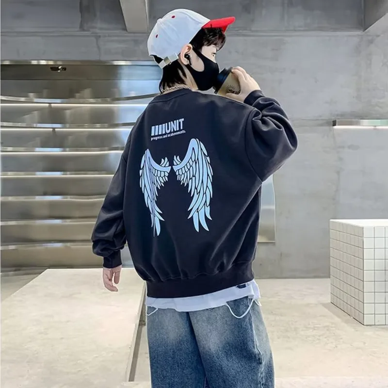 thumbnail image 1 of Suéter para niños Estilo primaveral y otoñal Nueva camiseta de otoño para niños de tamaño mediano Camiseta inferior de otoño para niños De moda y de moda, 1 of 4
