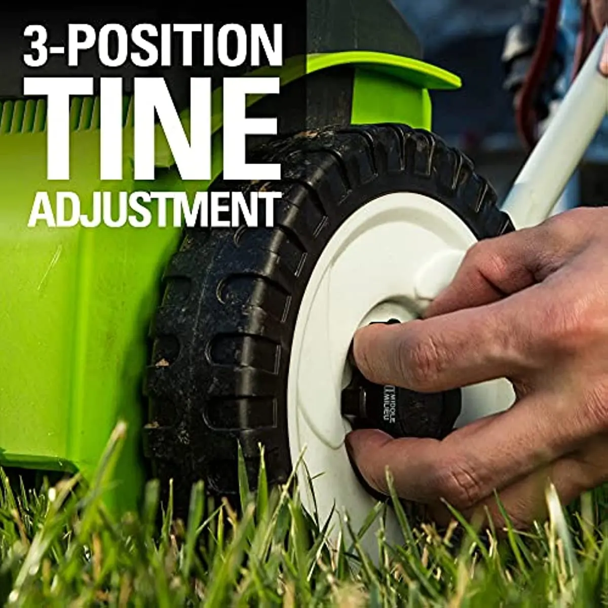 Greenworks 10 Amp 14” Corded Electric Dethatcher (Stainless Steel Tines) Hammer & Blade