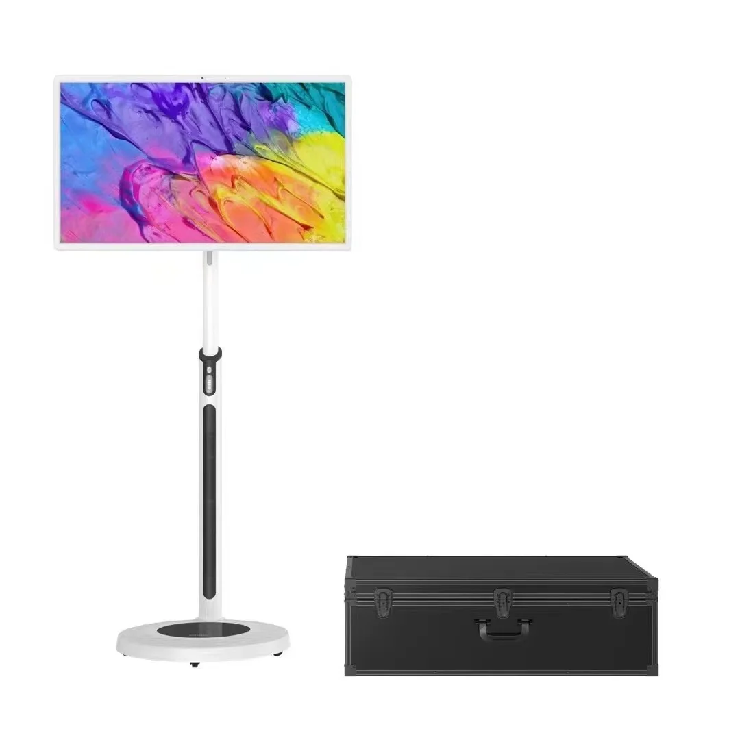 21.5 32 Inch Stand by Me Smart Tv Portable For Home Business Gaming Android Tv With Bluetooth Remote and Camera Optional