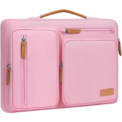 Universal 360° Protective Laptop Sleeve Case - Stylish Notebook Briefcase - MacBook Pro 16 inch (Pink)