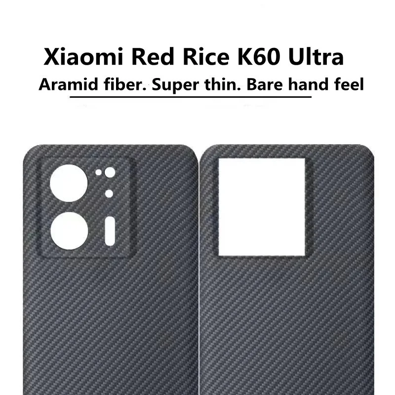 Real carbon fiber case for Xiaomi Red Rice K60 Ultra Aramid Fiber Cover for Red Rice K60 Ultra Shockproof Cover