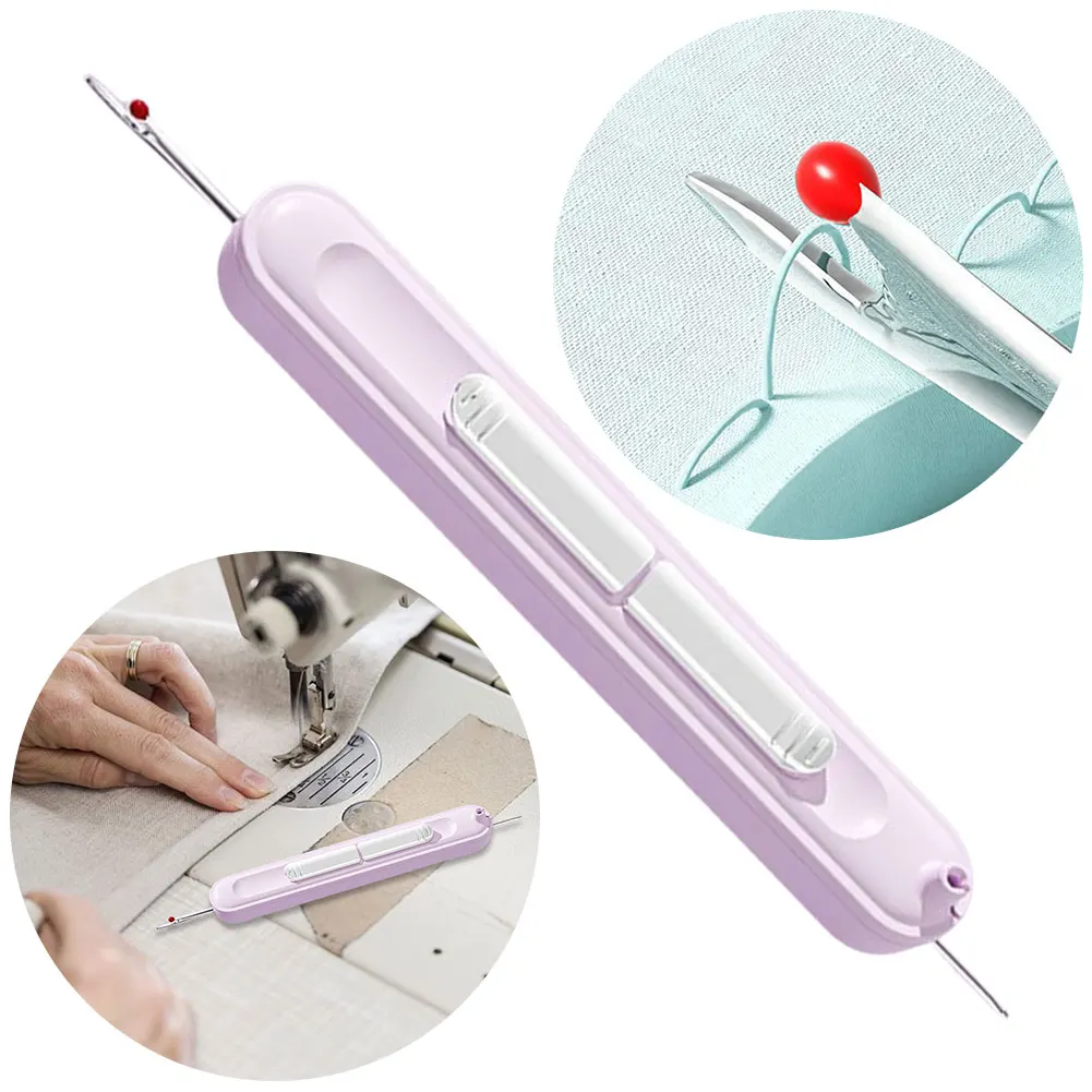 2 in 1 Needle Threader Seam Ripper Needle Threading and Seam Remover Ripper Tool for Hand Sewing Craft Knitting Quilting