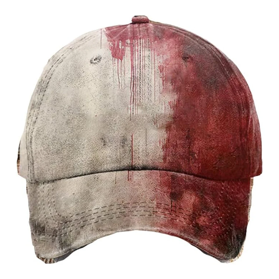 Halloween Baseball Cap Mit Blutspritzer - Grusel Mütze Für Damen & Herren