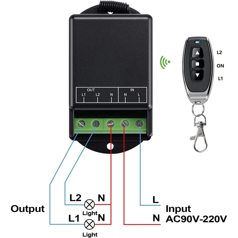 Relay Radio Frequency Switch Parts AC100-240V 10A For Home Instruments, Water Pump, Lighting