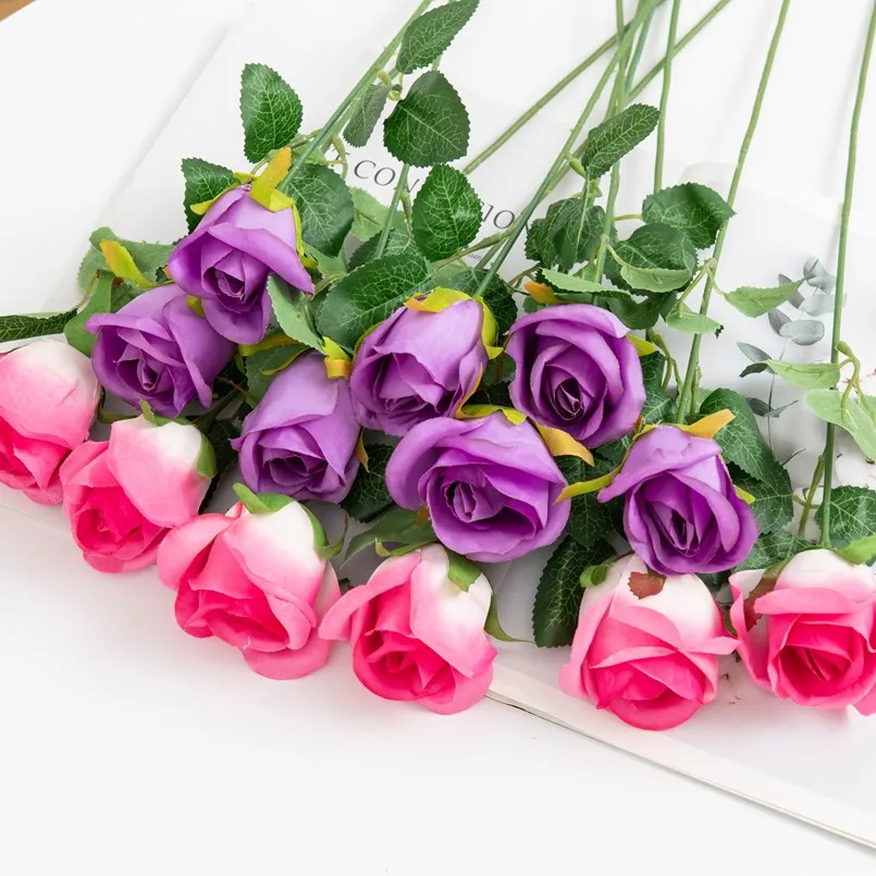 Künstliche Blumen, Rosensträuße, Hochzeit, Braut, dekorative Kränze, Festival-Dekorationen, Vasen, Hausgarten, günstiges Geschenk, künstliche Pflanzen – Detail 6