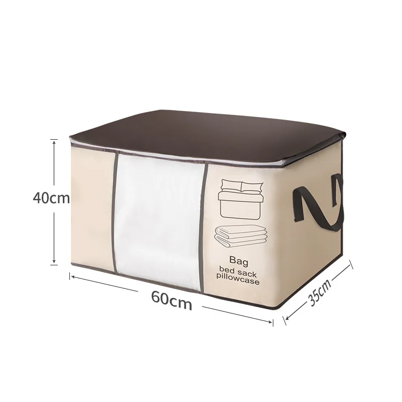 Large-Capacity Clothing Storage Bag Case Box Quilts Blankets Pillows Clothing Sorting Organizer Bag DustProof Closet Decor 6