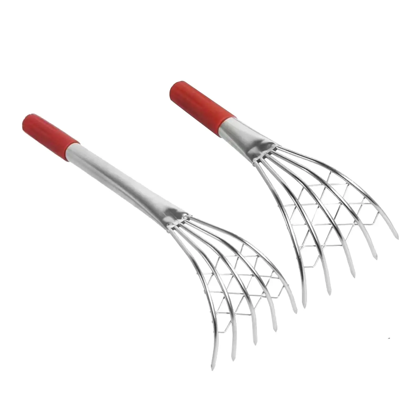 ClawRakeLongHandleStainlessSteelShellClamDigger5ProngHand