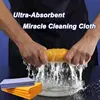 Car Washing Towels 8pcs Super Absorbent Shammy Cloth Reusable Kitchen Chamois Towel Quick Dry Wash Cloth Home Car Cleaning Tools 2
