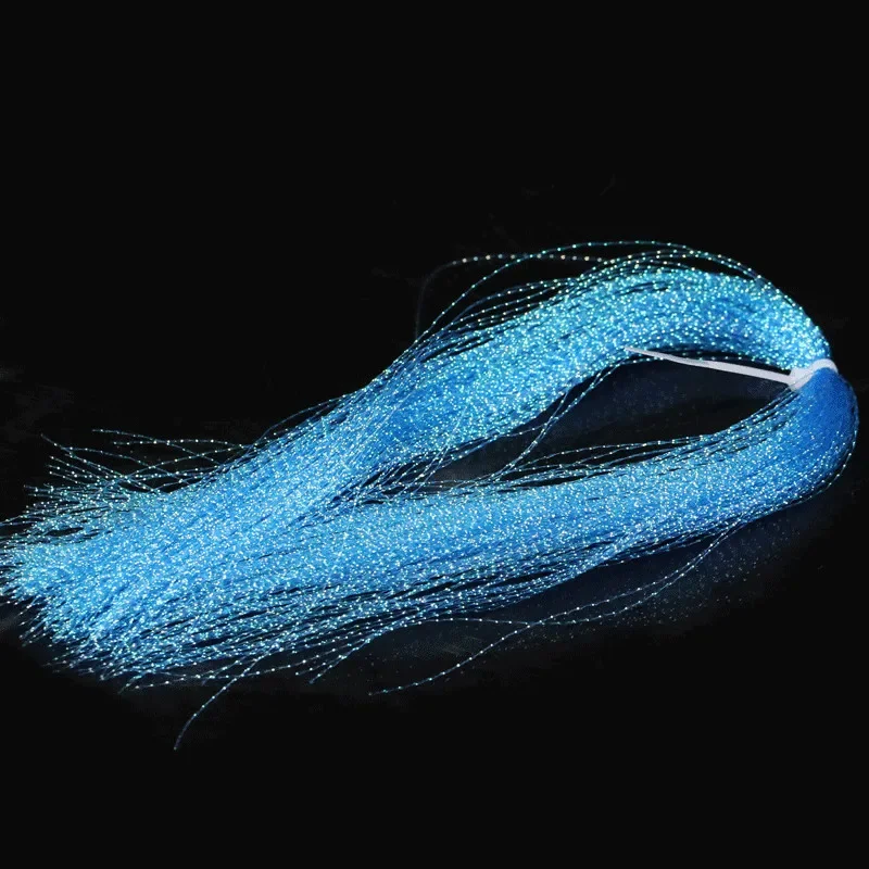 110Pcs 35cm Fly Fishing Tinsel Twisted Strand String Line Tying  Flash crystal Shining DIY Material Assist Hooks Lure Flies