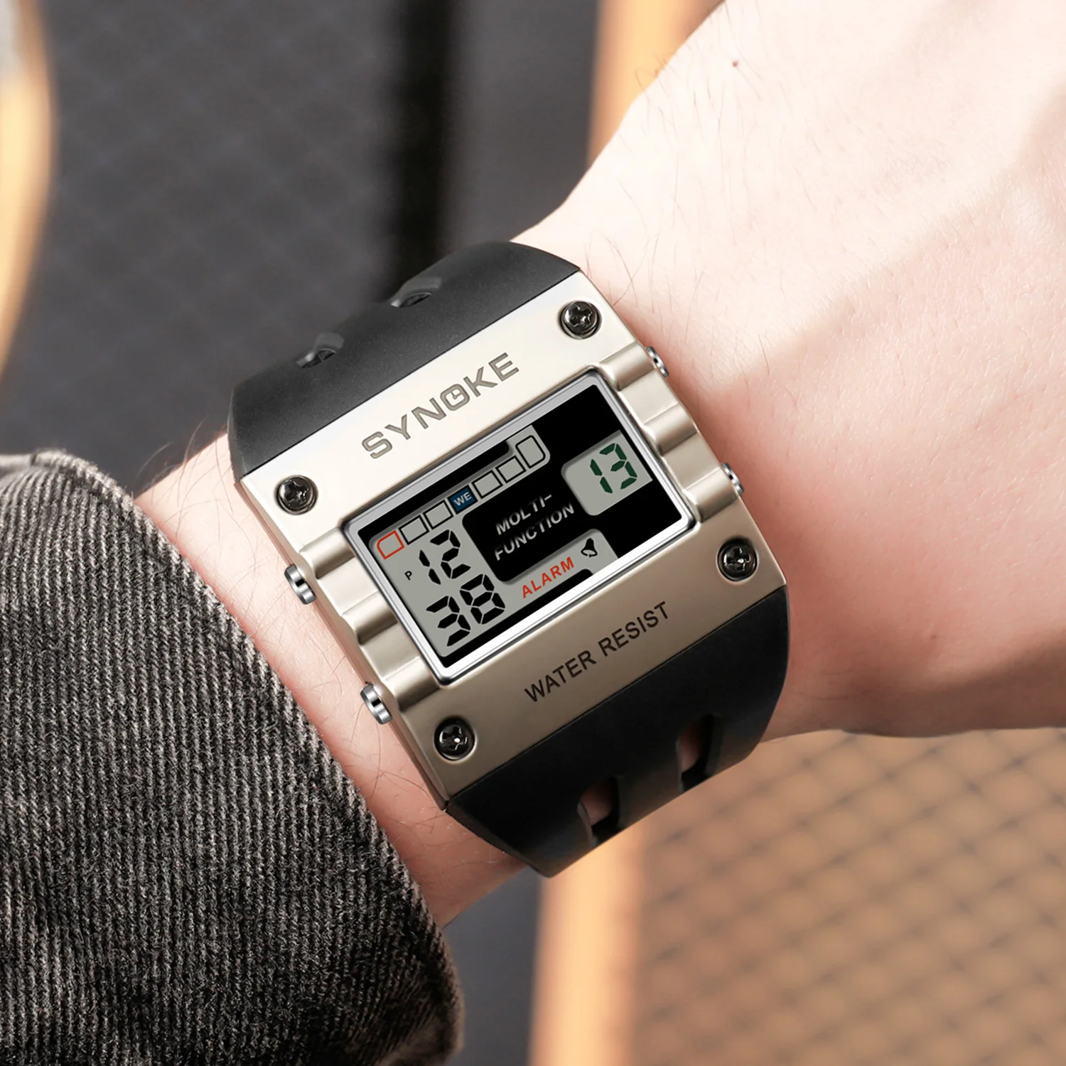Montre De Sport Synoke Noire Multifonction - Unisexe - Neuf Avec étiquettes