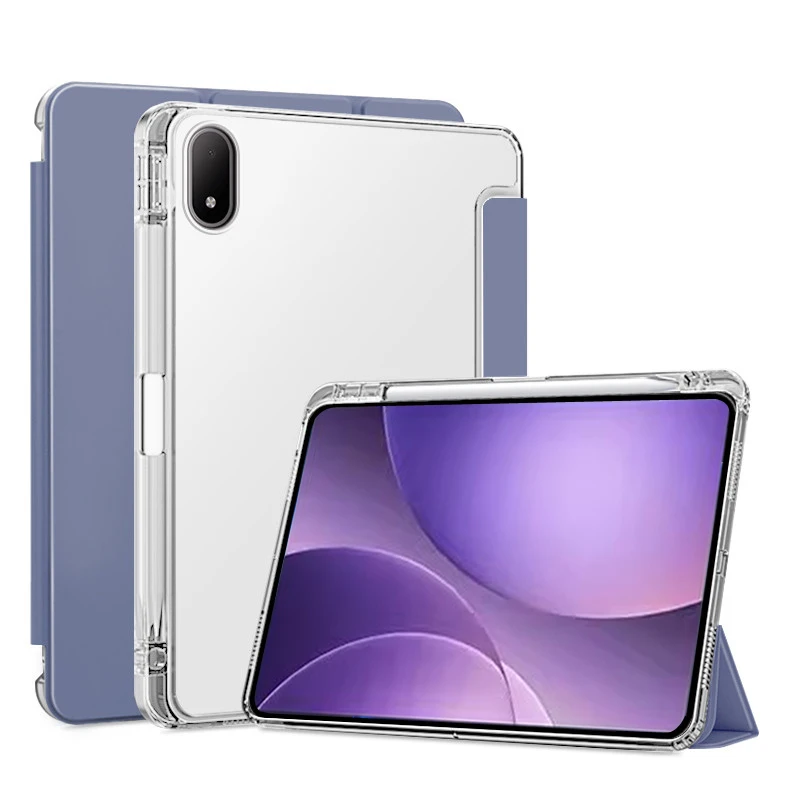 Sleek PU Leather Foldable Stand Cover with Pen Holder