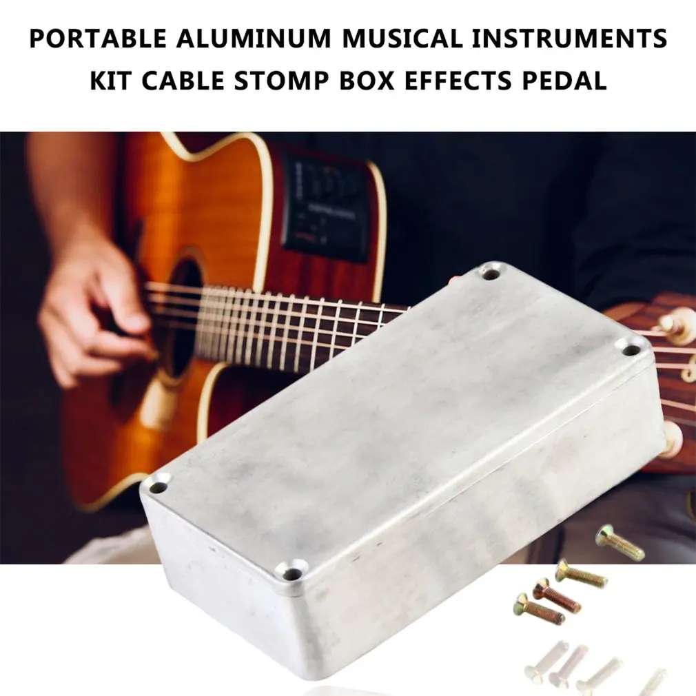 1590a/1590b Aluminium Musik instrumente Kit Kabel Stomp Box Effekte Pedal Gehäuse für Gitarre Effekt Stil Fälle Halter